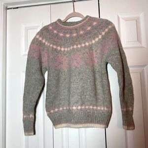 Vintage 80s Edie Bauer 100% wool sweater